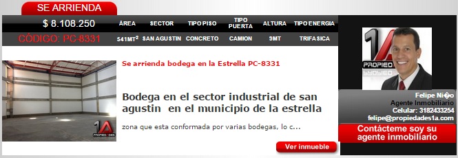 bodega en arriendo pc-8331